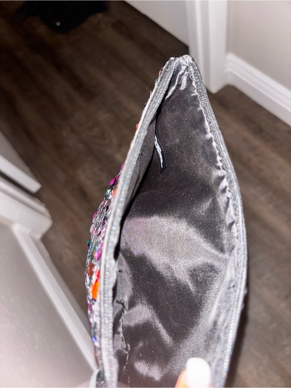 MAC Sparkle Sequin Glitter MultiColor Makeup Cosmetic Zipper Bag Clutch Pouch - Picture 5 of 10